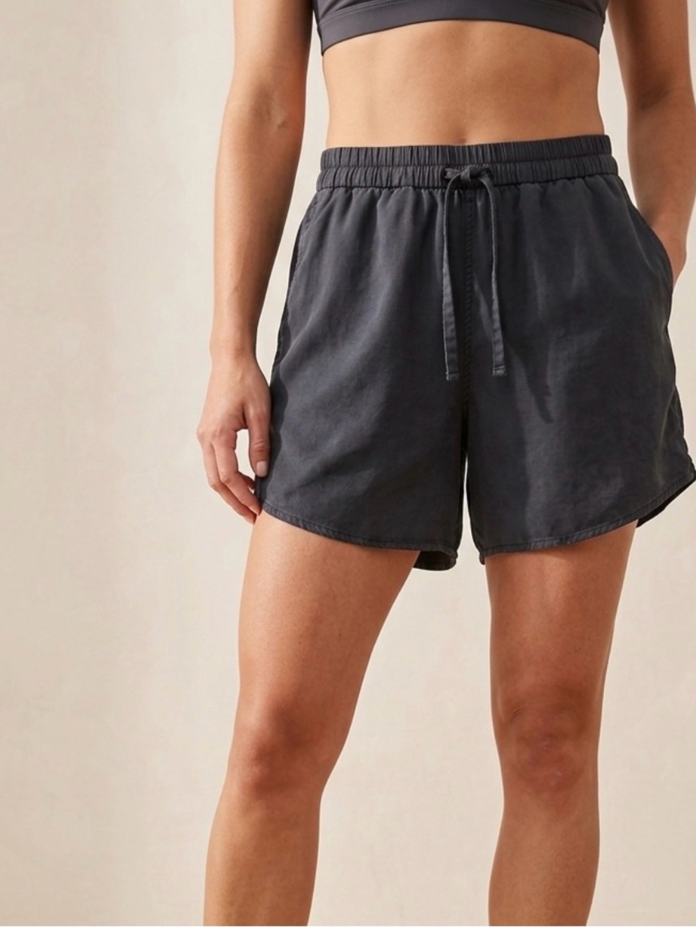 Lululemon Black Tie Shorts